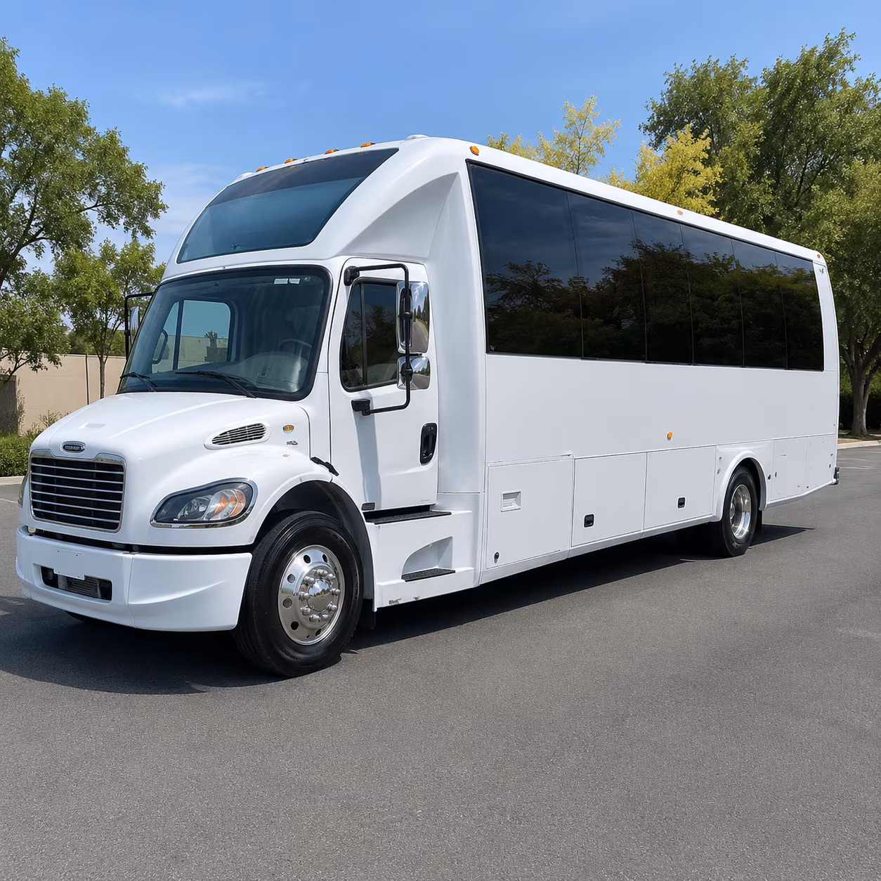hotel to venue shuttle bus services for round rock corporate groups