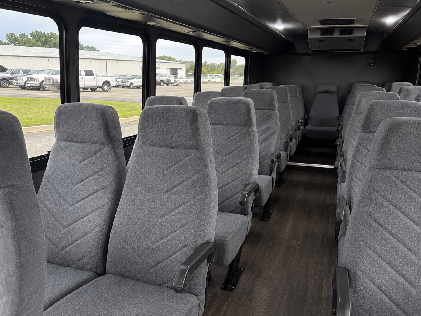 round rock 18 passenger minibus inside