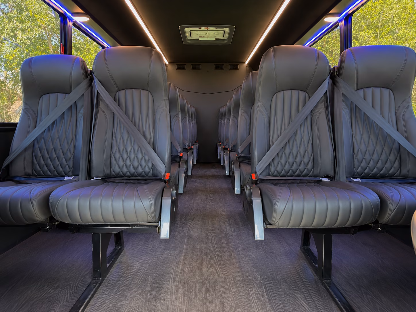 round rock 20 passenger minibus inside
