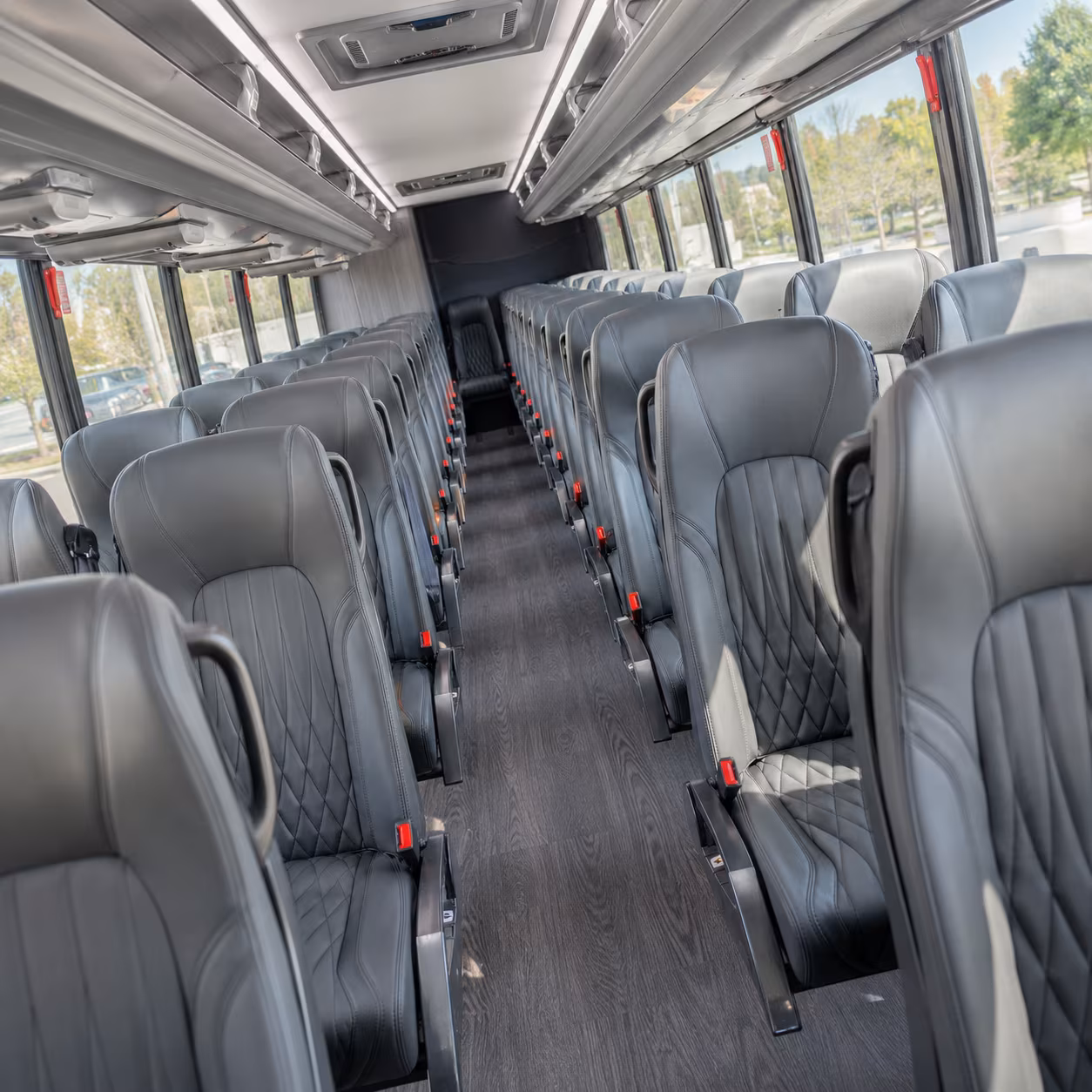 round rock 25 passenger minibus inside