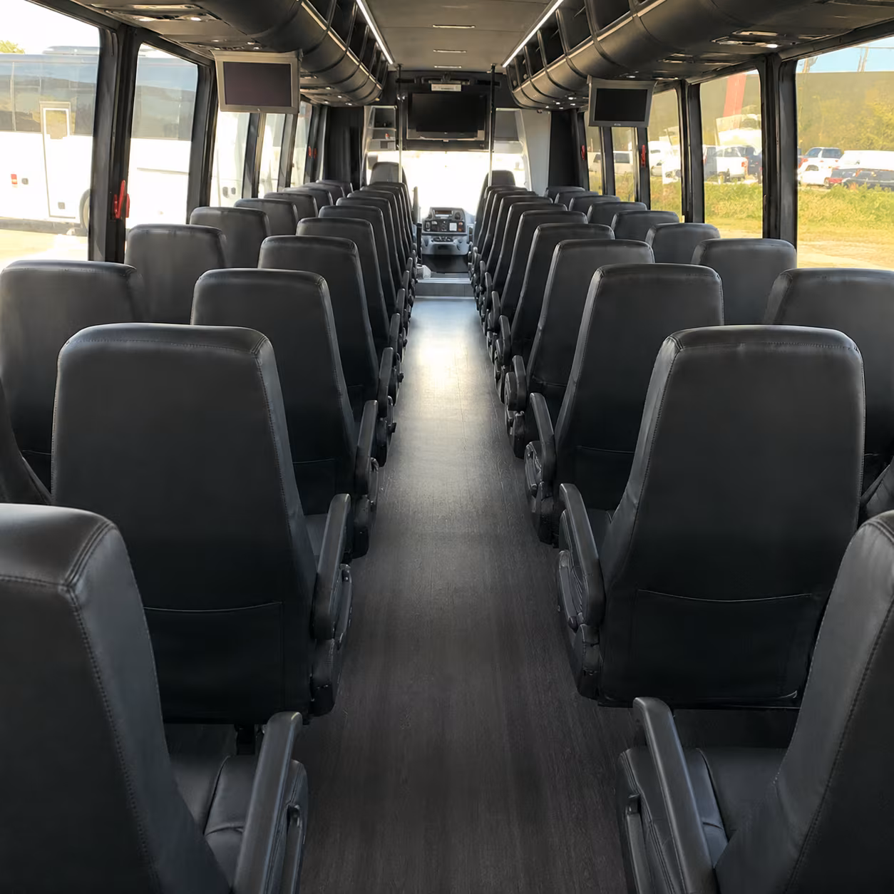 round rock 30 passenger minibus inside