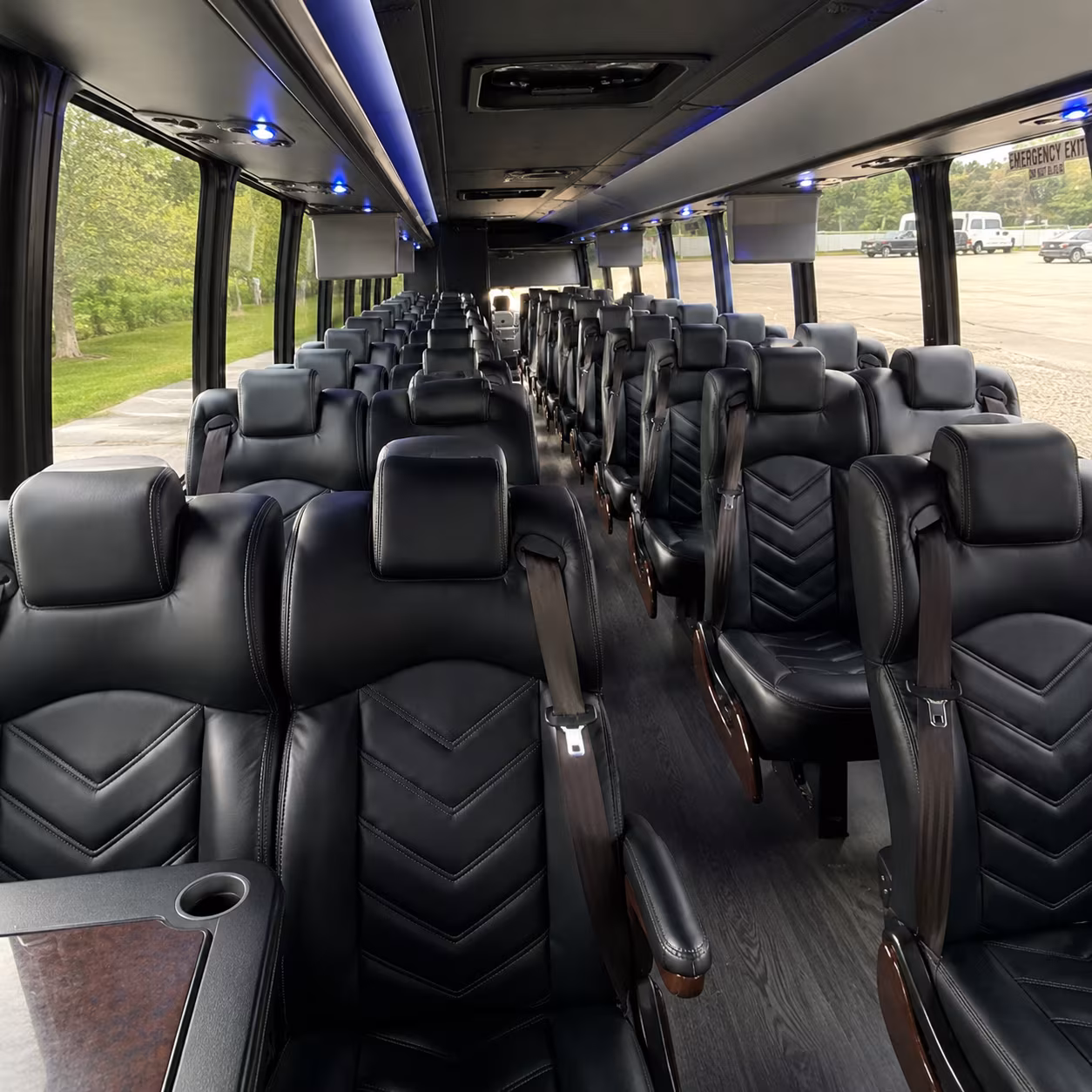 round rock 30 passenger minibus interior